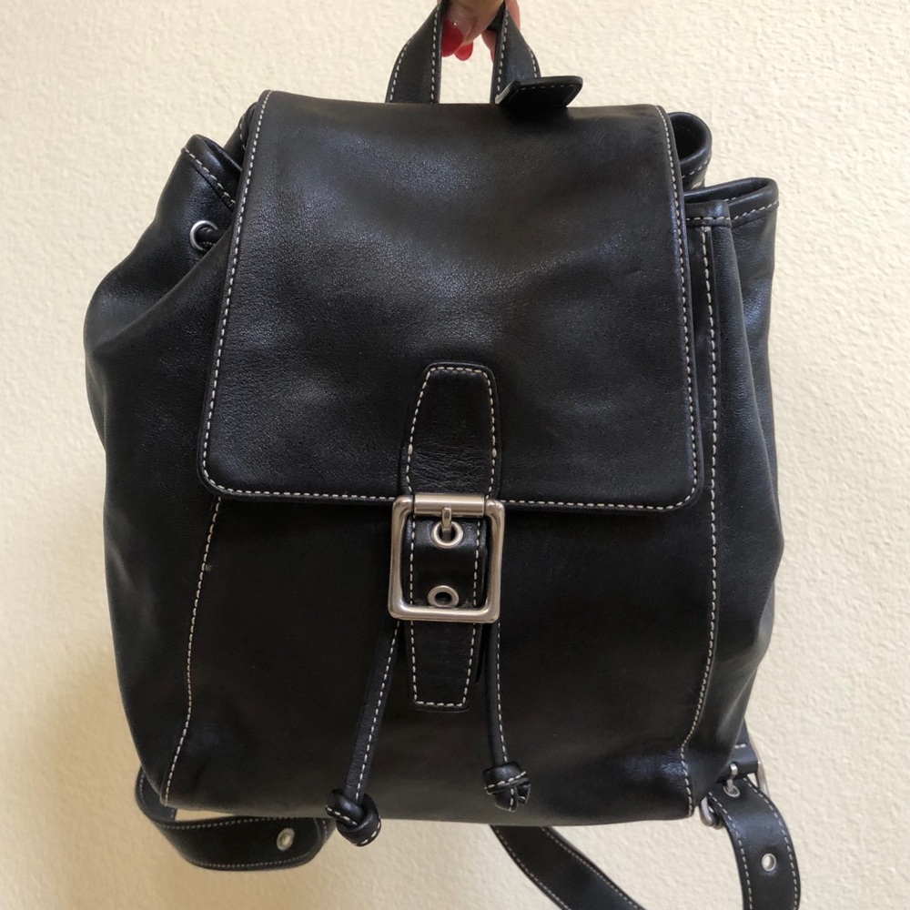 Coach Leather Backpack